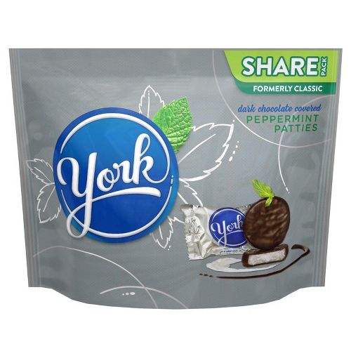 YORK Peppermint Patties Dark Chocolate Candy  Individually Wrapped  10.1 oz  Share Bag