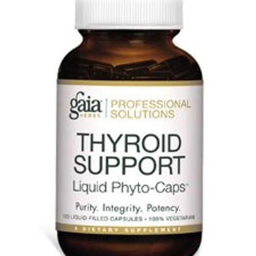 Gaia Herbs Thyroid Support - Made with Ashwagandha  Kelp  Brown Seaweed  and Schisandra to Support Healthy Metabolic Balance and Overall Well-Being - 120 Vegan Liquid Phyto-Capsules (40-Day Supply)