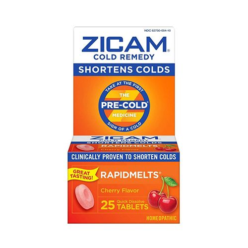 Zicam Zinc Cold Remedy RapidMelts Quick-Dissolve Tablets Cherry Flavor 25ct