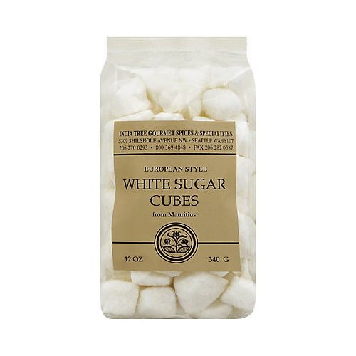 INDIA TREE WHITE SUGAR CUBES ROUGH, 12 OZ