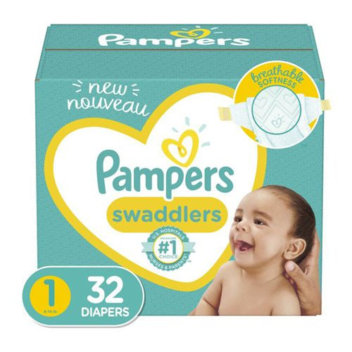 Pampers Swaddlers Newborn Diapers Size 1 32 Count