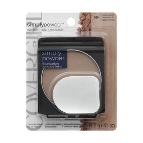COVERGIRL Clean Simply Powder Foundation  520 Creamy Natural  0.44 oz  Anti-Aging Foundation  Cruelty Free Foundation  Matte Foundation  Powder Foundation  Hypoallergenic