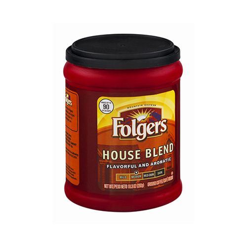 Folgers - Ground Coffee - House Blend - Medium 10.00 oz