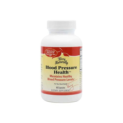 Terry Naturally Blood Pressure Health - 60 Vegan Capsules - Promotes Healthy Circulation & Blood Pressure Levels  Supports Smooth  Flexible Arteries - Non-GMO  Gluten-Free - 60 Servings