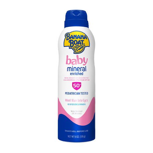 Banana Boat Baby Mineral Enriched Sunscreen Spray SPF 50+  6 oz