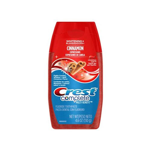 Crest Complete Whitening Liquid Gel Toothpaste  Cinnamon Rush  4.6 oz