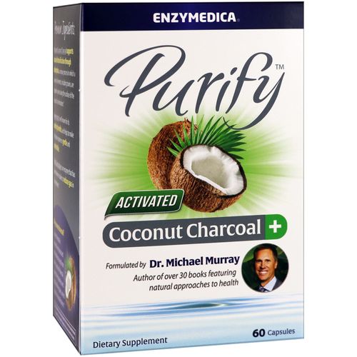 Purify  Activated Charcoal Plus  60 Capsules  Enzymedica