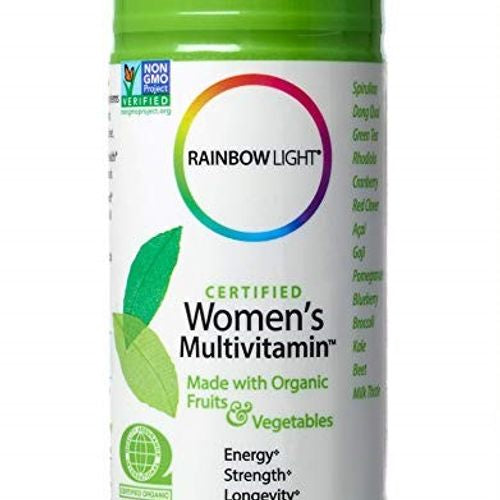 Rainbow Light Certified Womens Multivitamin  Multivitamin Supplement  Vegetarian  120 Capsules
