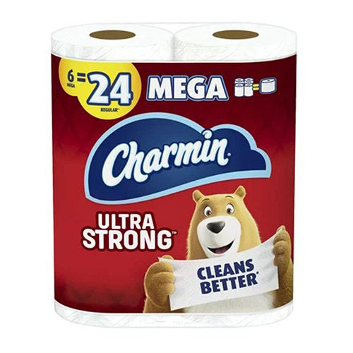 Charmin Ultra Strong Toilet Paper  6 Mega Rolls