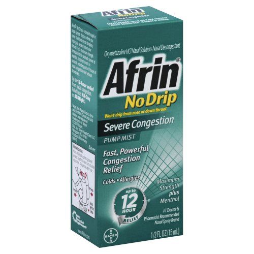 Afrin No Drip Severe Congestion Pump