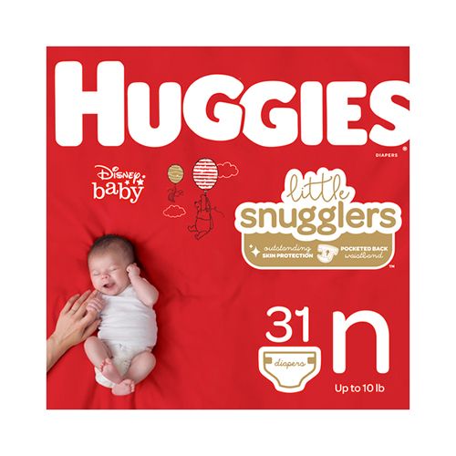 Huggies Little Snugglers Baby Diapers  Size Newborn  31 Ct