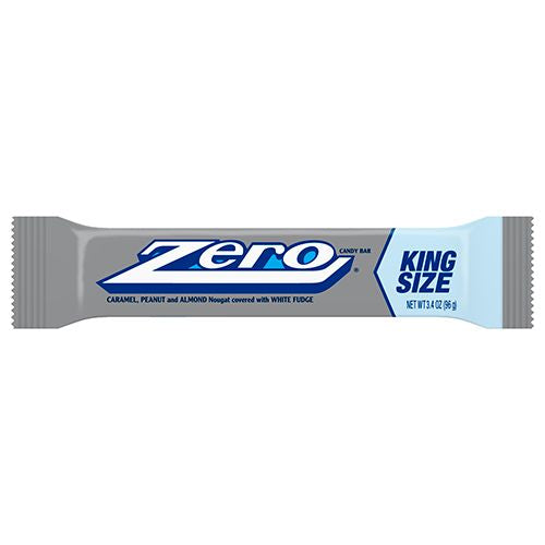 Zero, Caramel, Peanut, Almond Nougat King Size Candy Bar, 3.4 Oz