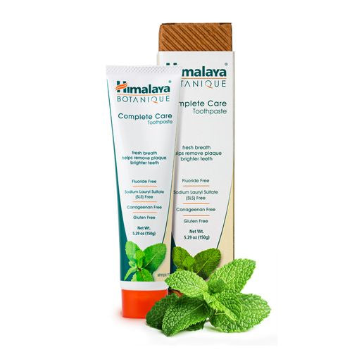 Himalaya Botanique Complete Care Simply Mint Toothpaste Fluoride-Free  SLS -Free Carrageenan-Free and Gluten-Free 5.29 oz