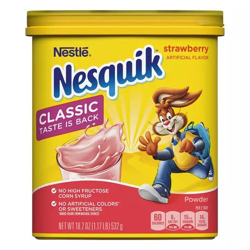 Nestle Nesquik Strawberry Flavor Powder - 18.7oz