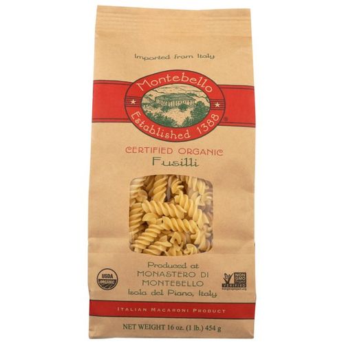 MONTEBELLO, ORGANIC FUSILLI, ITALIAN MACARONI PRODUCT