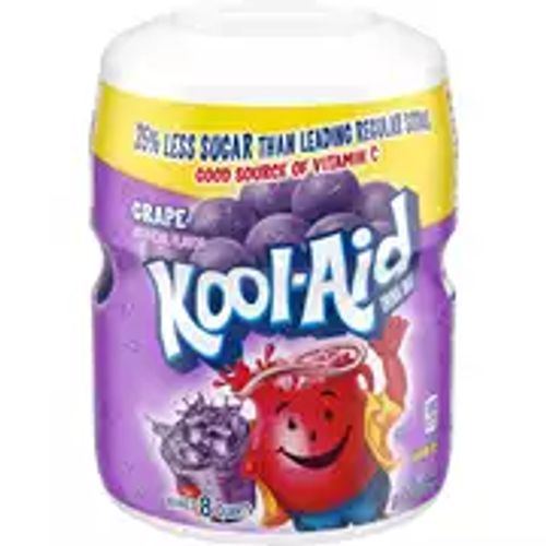 Kool-Aid Sweetened Grape Powdered Drink Mix, Caffeine Free, 19 oz Jar