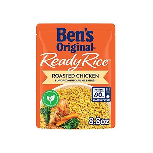 Ben's Original Ready Rice Roasted Chicken Rice Microwavable Pouch - 8.8oz