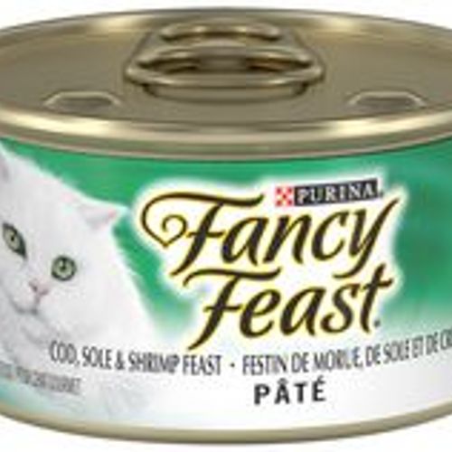 Fancy Feast Cod & Sole & Shrimp Pate Pate Wet Cat Food  3 oz Can