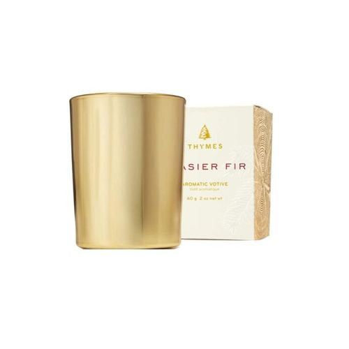 Thymes Frasier Fir Gold Aromatic Votive 2 oz