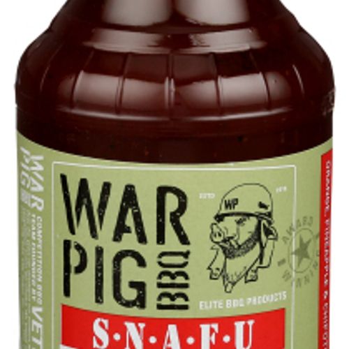 WarPig BBQ SNAFU Elite BBQ Sauce 21 Oz Bottle Chicken Pork 95618-WarPig