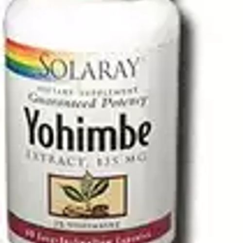 Solaray - Yohimbe Extract, Veg Cap (Btl-Plastic) 60ct