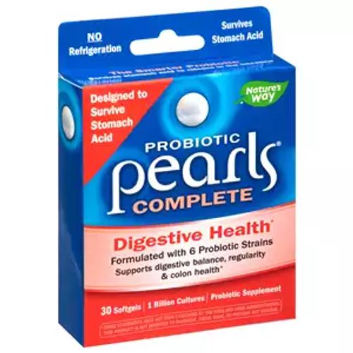 Probiotic Pearls Complete Digestive Health Softgels*  1 Billion Cultures  30 Count