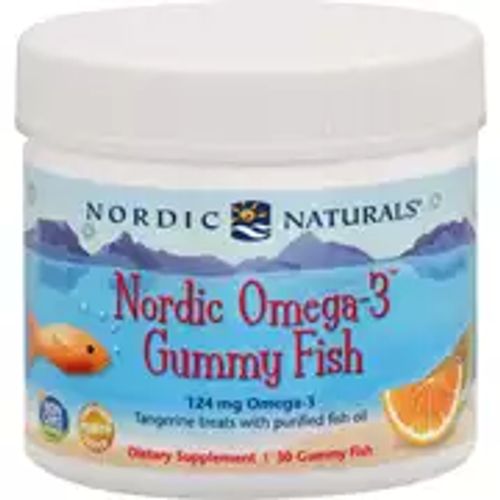Nordic Naturals Nordic Omega-3 Gummy Fish  Tangerine  124 Mg  30 Ct