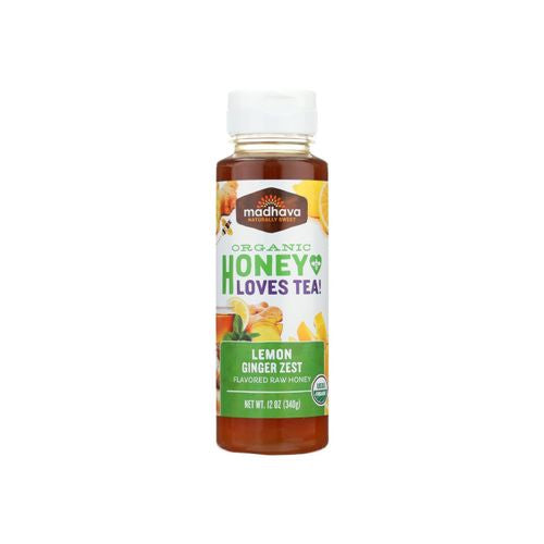 LEMON GINGER ZEST FLAVORED RAW HONEY