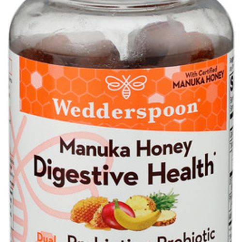 Wedderspoon Manuka Honey Gummies  Digestive  Tropical   90 Gummies  Dietary Supplements