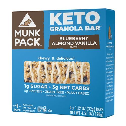 Munk Pack Keto Granola Bar  Blueberry Almond Vanilla  4 ct.