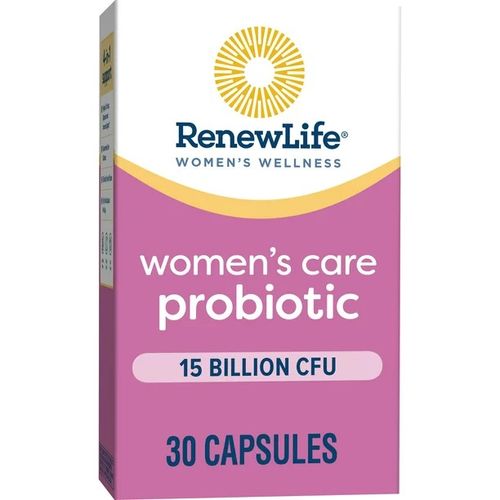 Renew Life Womens Care Go-Pack Probiotic  15 Billion CFU  30 Capsules