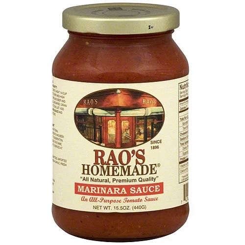 Rao's Homemade Marinara Sauce Premium Quality All Natural Tomato & Pasta Sauce Keto Friendly & Carb Conscious - 15.5oz