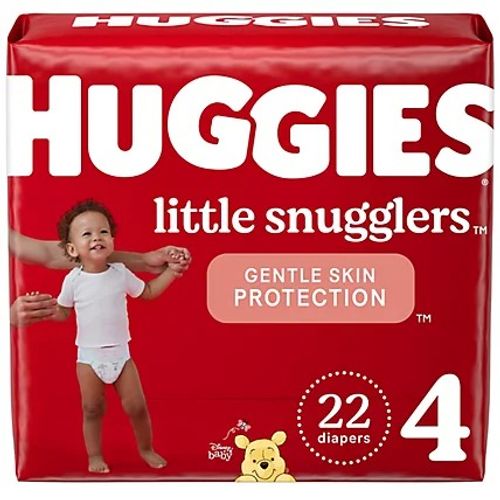 Huggies Little Snugglers Baby Diapers  Size 4  22 Ct