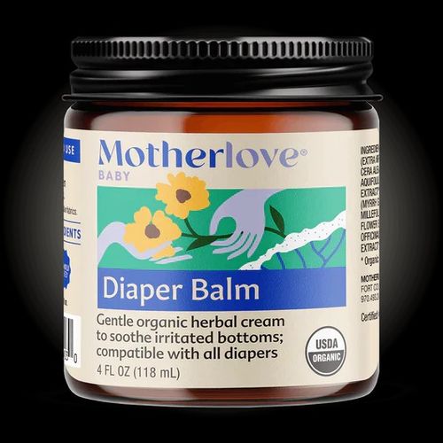 Motherlove Diaper Balm  Organic Zinc-Free Diaper Rash Cream  1 Ounce