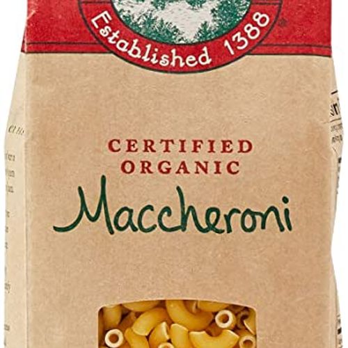 Montebello Organic Maccheroni Pasta, 16 Ounce -- 12 per case.