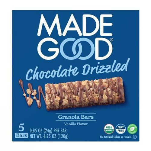 MadeGood Chocolate Drizzled Vanilla Granola Bars - 4.2oz