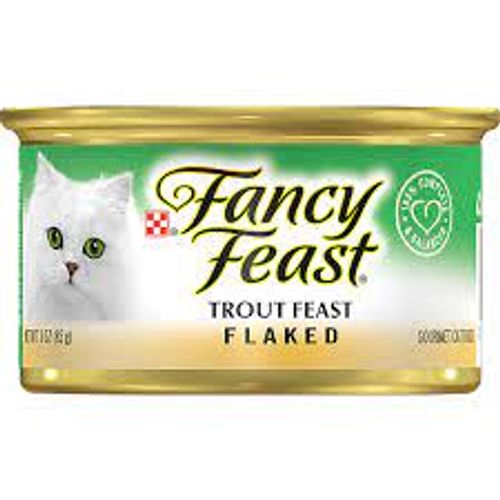 Fancy Feast Flaked Trout Bits Wet Cat Food  3 oz Can