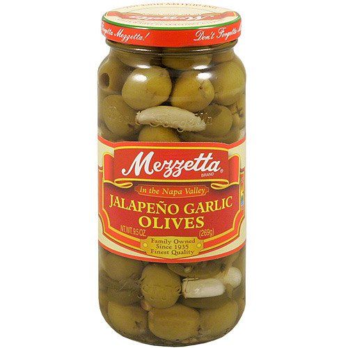 Mezzetta, House Jalapeno Garlic Olives - 9.5 Oz