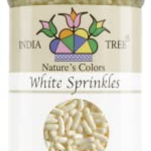 India Tree Nature's Colors White Sprinkles, 2.7 Ounce (B007BQNX5U)