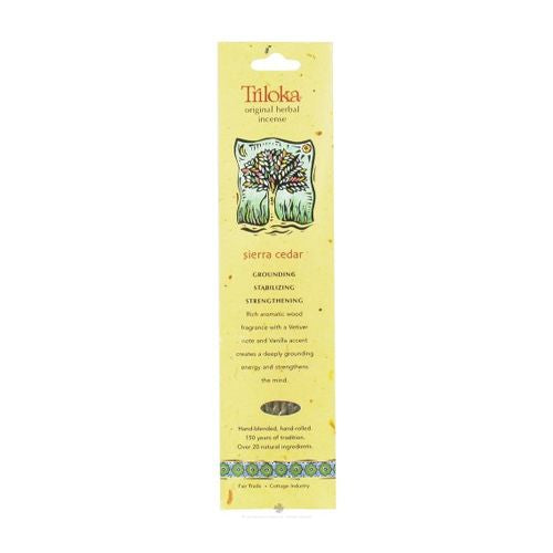 Triloka - Original Herbal Incense Sierra Cedar - 10 Stick(s)