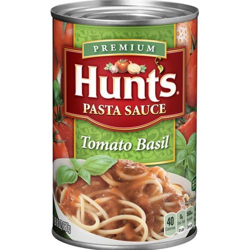 Hunt's Tomato Basil Pasta Sauce, 100% Natural Tomato Sauce, 24 Oz