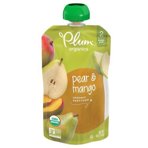 Plum Organics, Pear Mango - 4 Oz
