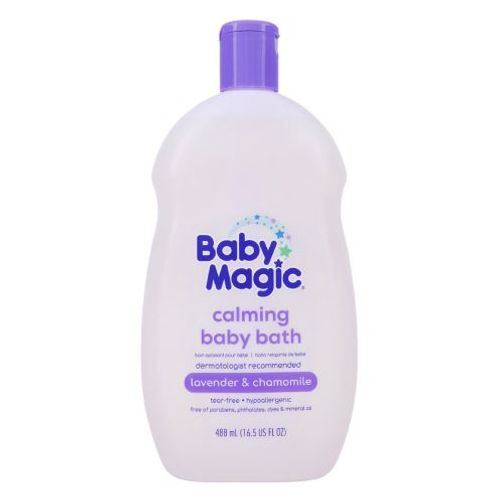 Baby Magic Tear-Free Lavender and Chamomile Calming Baby Bath  Hypoallergenic  16.5 oz.