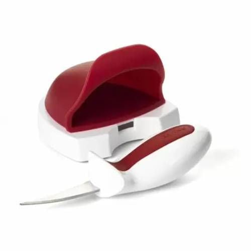 Zyliss Oyster Tool  Shucker and Stainless Steel Knife with Non Slip Handle  Red & White