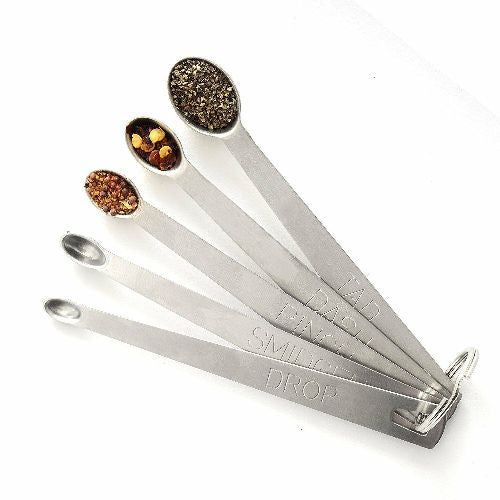 Norpro Measuring Spoons Stainless Steel Mini 5 Pc Dash Pinch Smidgen (3-pack)