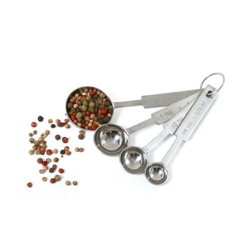 Norpro Stainless Steel Measuring Spoons | Round (Set of 4)