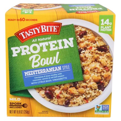 Tasty Bite All Natural Mediterranean Protein Bowl  8.8 oz (Plant Based Meals)