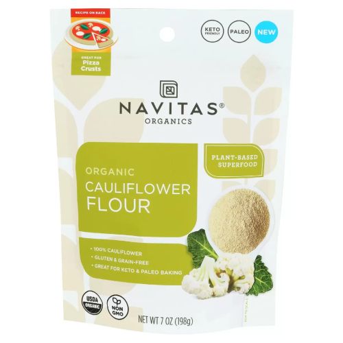Navitas Organics Cauliflower Flour, 7oz — Organic, Non-GMO, 100% Cauliflower Flour for Keto Pizza & Baking — 13 Servings (B092GGHY3X)