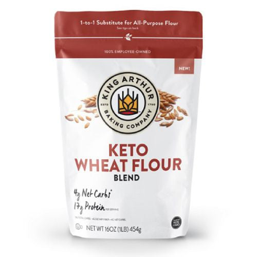 King Arthur, Keto Wheat Flour Blend, Non-GMO Project Verified, 1-to-1 Substitute for All- Purpose Flour, 16 Ounces (B08FYLDG5X)