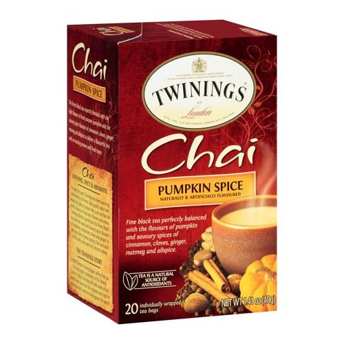 Twinings Pumpkin Chai Bagged Tea, 20 Ct